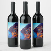 ldp POSITANO Amalfi Coast - zonsondergang door Hot Wijn Etiket (Flessen)