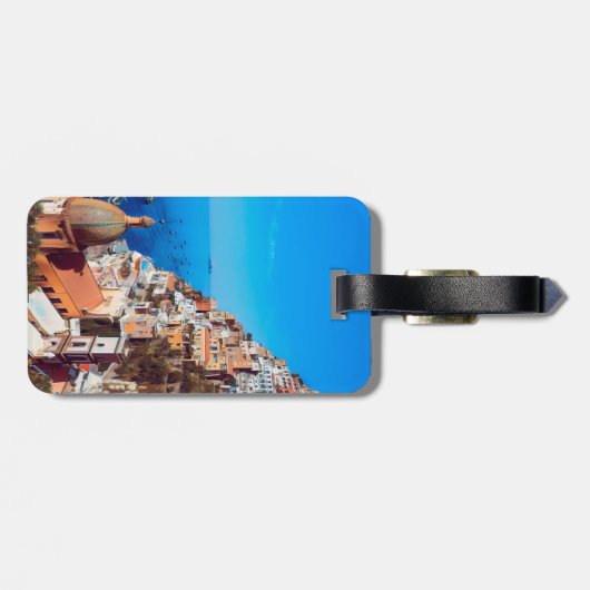 ldp POSITANO - kust van Amalfi - Panorama Bagagelabel (Achterkant horizontaal)