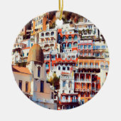 ldp POSITANO - stad - kerk Santa Maria Assunta - Keramisch Ornament (Voorkant)
