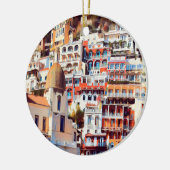 ldp POSITANO - stad - kerk Santa Maria Assunta - Keramisch Ornament (Links)