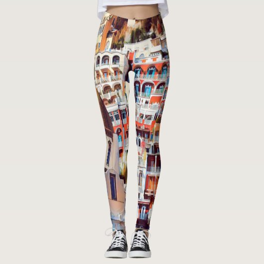 ldp POSITANO - stad - kerk Santa Maria Assunta - Leggings (Voorkant)