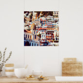 ldp POSITANO - stad - kerk Santa Maria Assunta - Poster (Keuken)