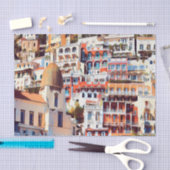 ldp POSITANO - stad - kerk Santa Maria Assunta - Tissuepapier (Craft)