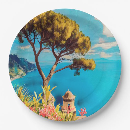 ldp RAVELLO - De tuin van Villa Rufolo Papieren Bordje (Voorkant)