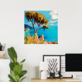 ldp RAVELLO - De tuin van Villa Rufolo Poster (Thuiskantoor)
