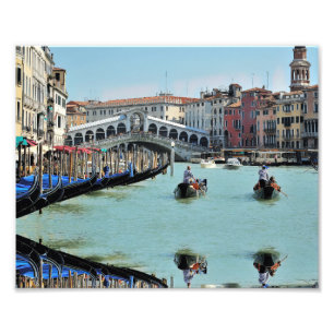 ldp RIALTO BRIDGE - Venetië - Canal Grande Foto Afdruk