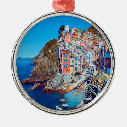 ldp RIOMAGGIORE - Cinque Terre - Metalen Ornament (Voorkant)