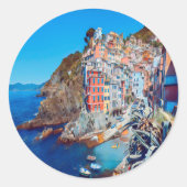 ldp RIOMAGGIORE - Cinque Terre - Ronde Sticker (Voorkant)