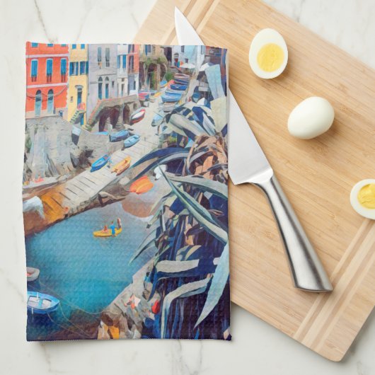 ldp RIOMAGGIORE - Cinque Terre - Theedoek (Quarter Fold)