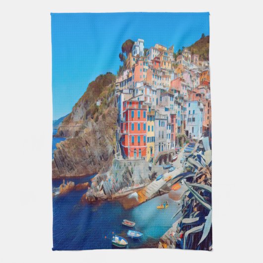 ldp RIOMAGGIORE - Cinque Terre - Theedoek (Verticaal)
