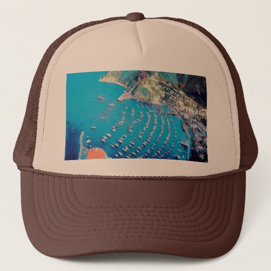 ldp SANTA CATALINA Island - Californië - haven Trucker Pet (Voorkant)