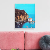 ldp SANTA CATALINA ISLAND - haven - Canvas Afdruk (Insitu (Woonkamer))
