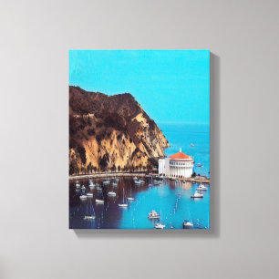 ldp SANTA CATALINA ISLAND - haven - Canvas Afdruk