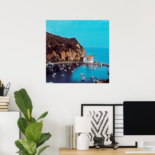 ldp SANTA CATALINA ISLAND - haven - Poster (Thuiskantoor)