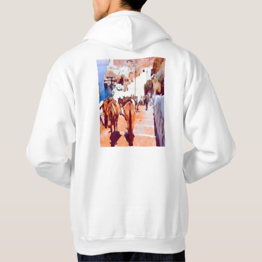 ldp SANTORINI - Donkey trail - Fira - Hoodie (Achterkant)