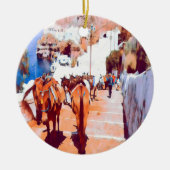 ldp SANTORINI - Donkey trail - Fira - Keramisch Ornament (Voorkant)