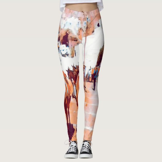 ldp SANTORINI - Donkey trail - Fira - Leggings (Voorkant)