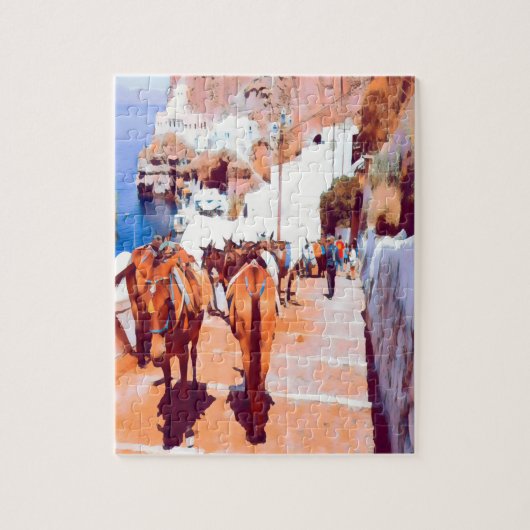 ldp SANTORINI - Donkey trail - Fira - Legpuzzel (Verticaal)
