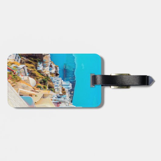ldp SANTORINI - panorama - Bagagelabel (Achterkant horizontaal)