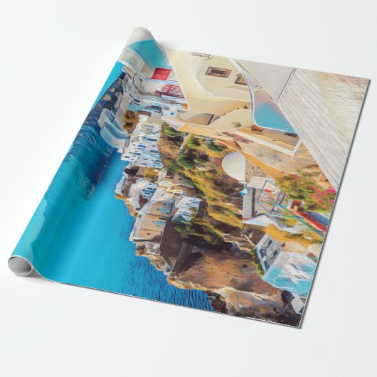 ldp SANTORINI - panorama - Cadeaupapier (Uitgerold)