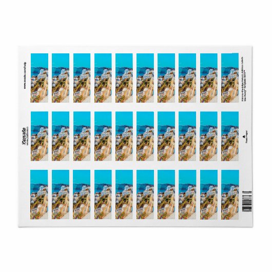 ldp SANTORINI - panorama - Etiket (Full Sheet)