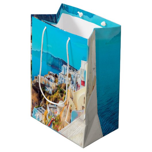ldp SANTORINI - panorama - Medium Cadeauzakje (Voorkant Gekanteld)