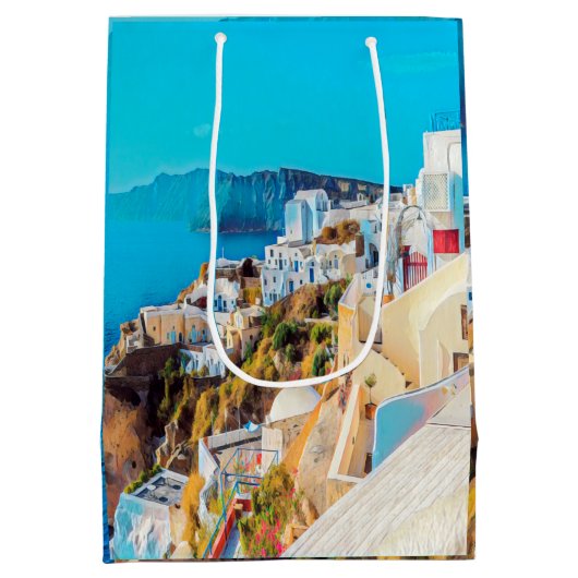 ldp SANTORINI - panorama - Medium Cadeauzakje (Achterkant)