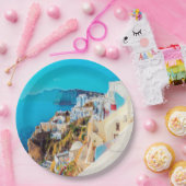 ldp SANTORINI - panorama - Papieren Bordje (Feest)
