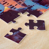 ldp SANTORINI - panorama - van nacht - Legpuzzel (Zijkant)