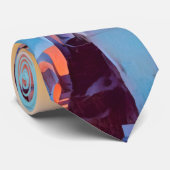 ldp SANTORINI - panorama - van nacht - Stropdas (Opgerold)