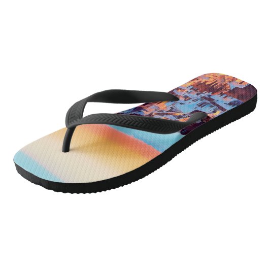 ldp SANTORINI - panorama - van nacht - Teenslippers (Schuin)