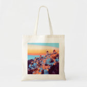 ldp SANTORINI - panorama - van nacht - Tote Bag (Voorkant)