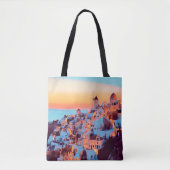 ldp SANTORINI - panorama - van nacht - Tote Bag (Voorkant)