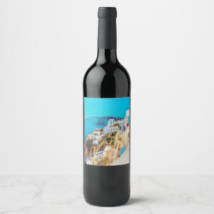 ldp SANTORINI - panorama - Wijn Etiket