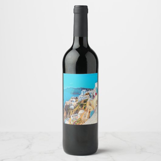 ldp SANTORINI - panorama - Wijn Etiket (Voorkant)