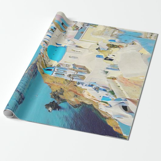 ldp SANTORINI - uitzicht - Cadeaupapier (Uitgerold)