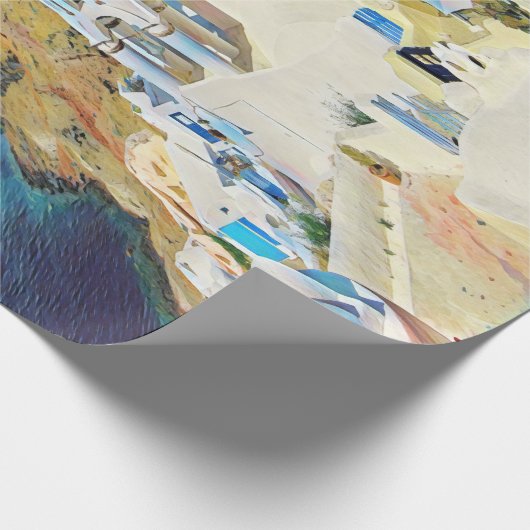 ldp SANTORINI - uitzicht - Cadeaupapier (Hoek)