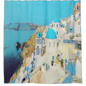 ldp SANTORINI - uitzicht - Douchegordijn (Voorkant)