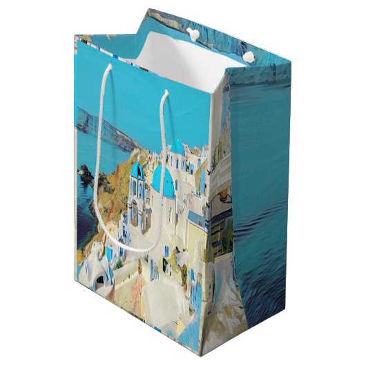 ldp SANTORINI - uitzicht - Medium Cadeauzakje (Voorkant Gekanteld)