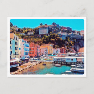 ldp SORRENTO - panorama - strand - Briefkaart