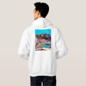 ldp SORRENTO - panorama - strand - Hoodie (Achterkant volledig)