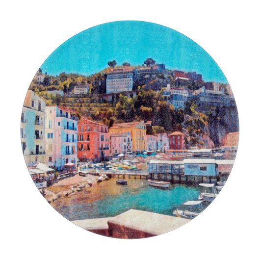 ldp SORRENTO - panorama - strand - Snijplank (Voorkant)