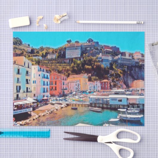 ldp SORRENTO - panorama - strand - Tissuepapier (Craft)