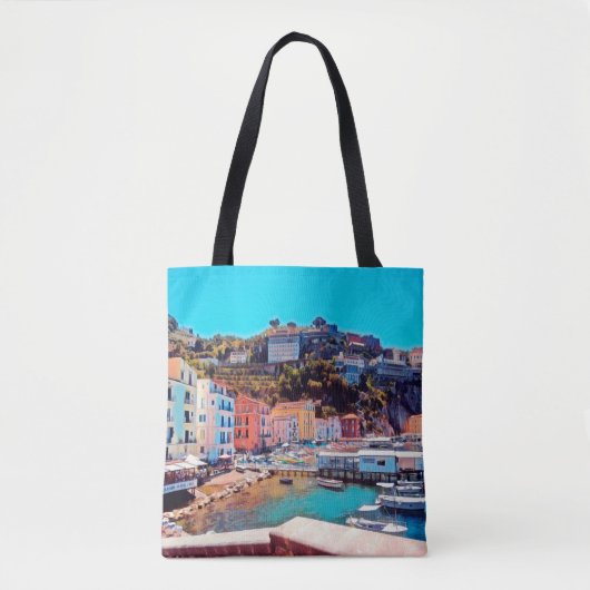 ldp SORRENTO - panorama - strand - Tote Bag (Voorkant)