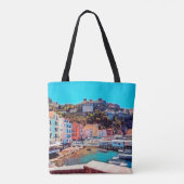 ldp SORRENTO - panorama - strand - Tote Bag (Achterkant)
