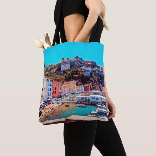 ldp SORRENTO - panorama - strand - Tote Bag (Dichtbij)