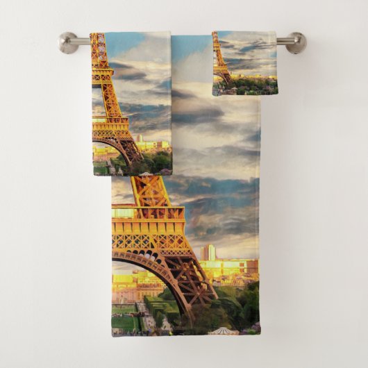 ldp TOUR EIFFEL - Parijs - uitzicht - Bad Handdoek (Insitu)