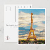 ldp TOUR EIFFEL - Parijs - uitzicht - Briefkaart (Voorkant / Achterkant)