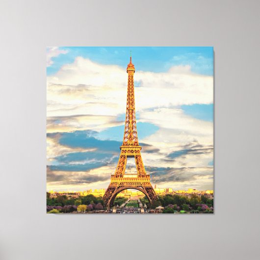 ldp TOUR EIFFEL - Parijs - uitzicht - Canvas Afdruk (Voorkant)
