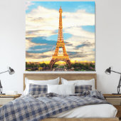 ldp TOUR EIFFEL - Parijs - uitzicht - Canvas Afdruk (Insitu (Slaapkamer))